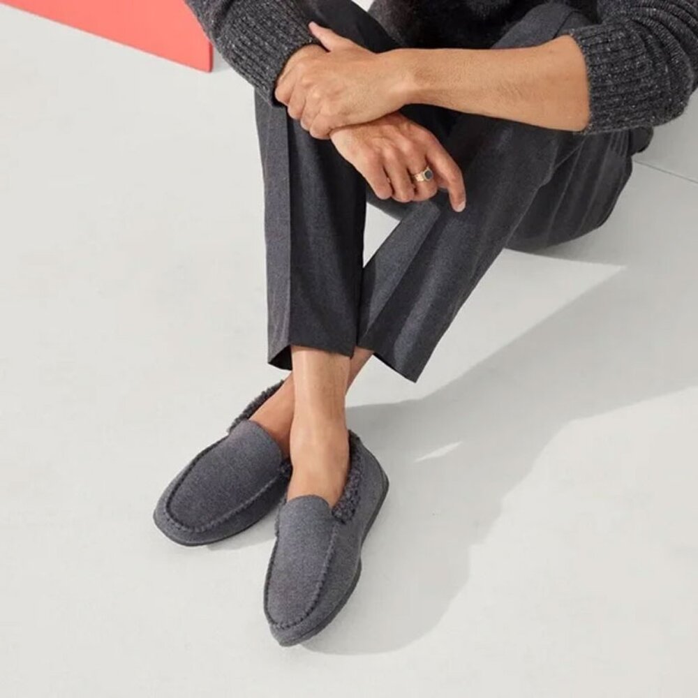 Rothy's Shoes Mens Merino The Slipper Mountain Gray Mens Size 9